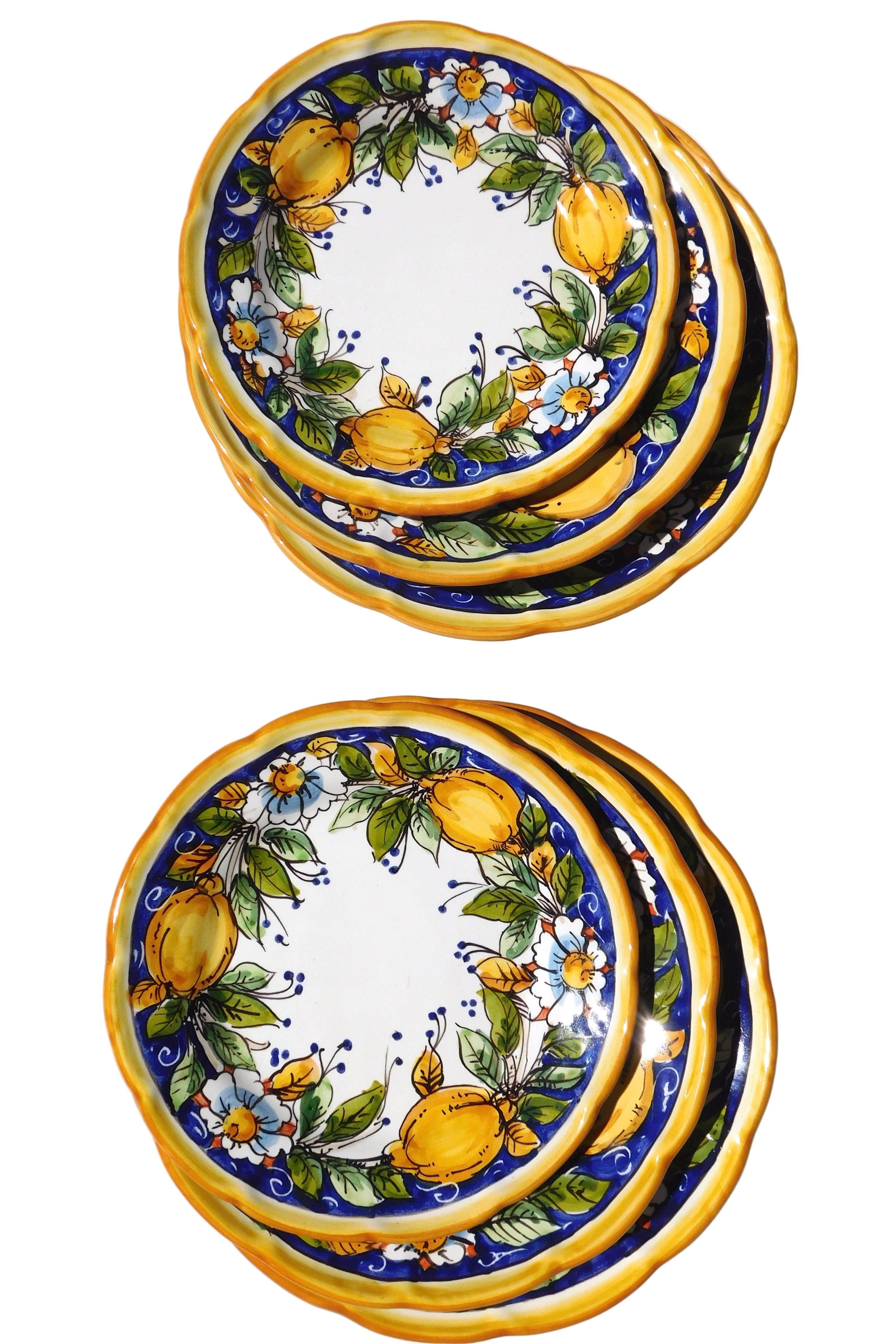 Lemon 12-Piece Plate Set