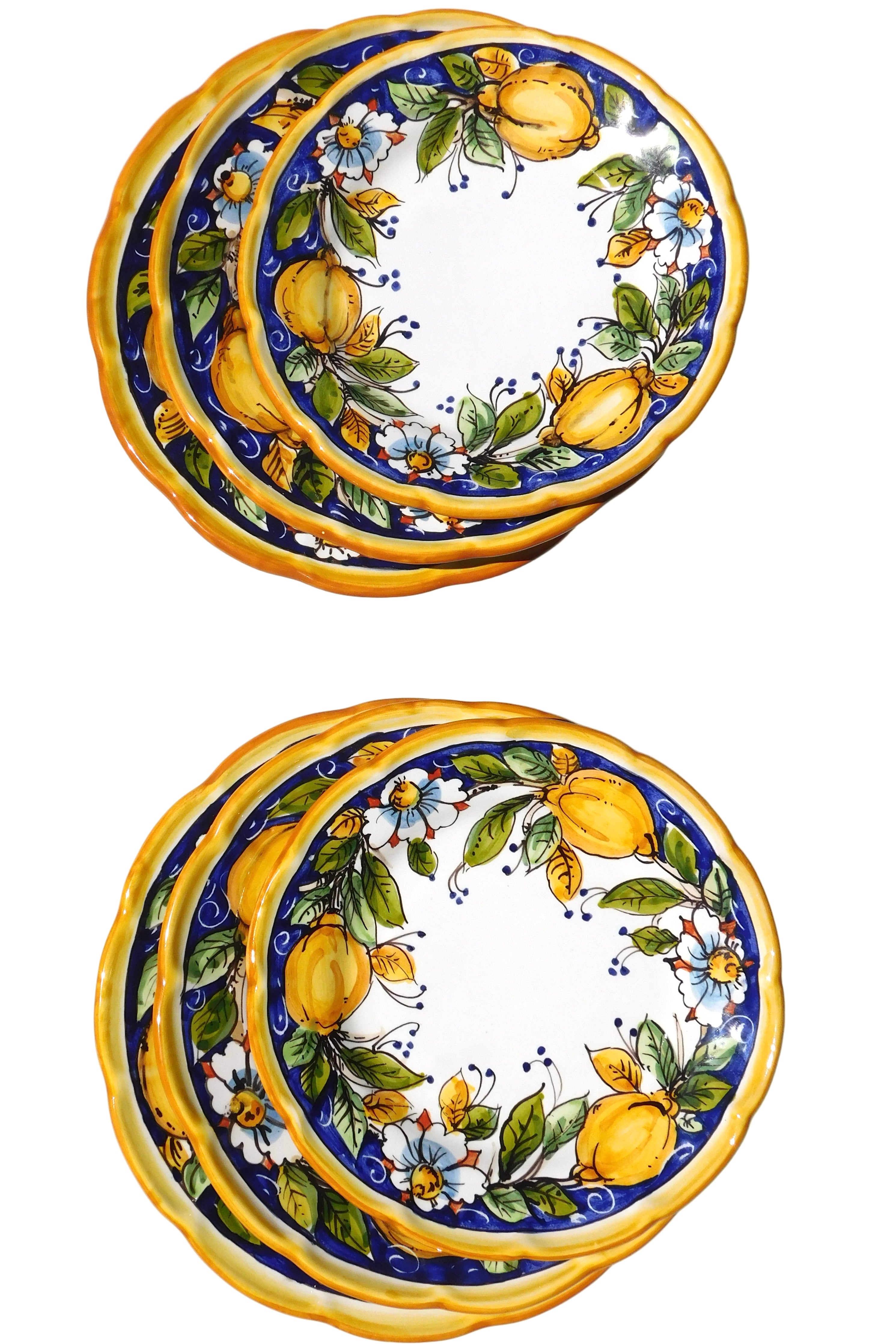 Lemon 12-Piece Plate Set