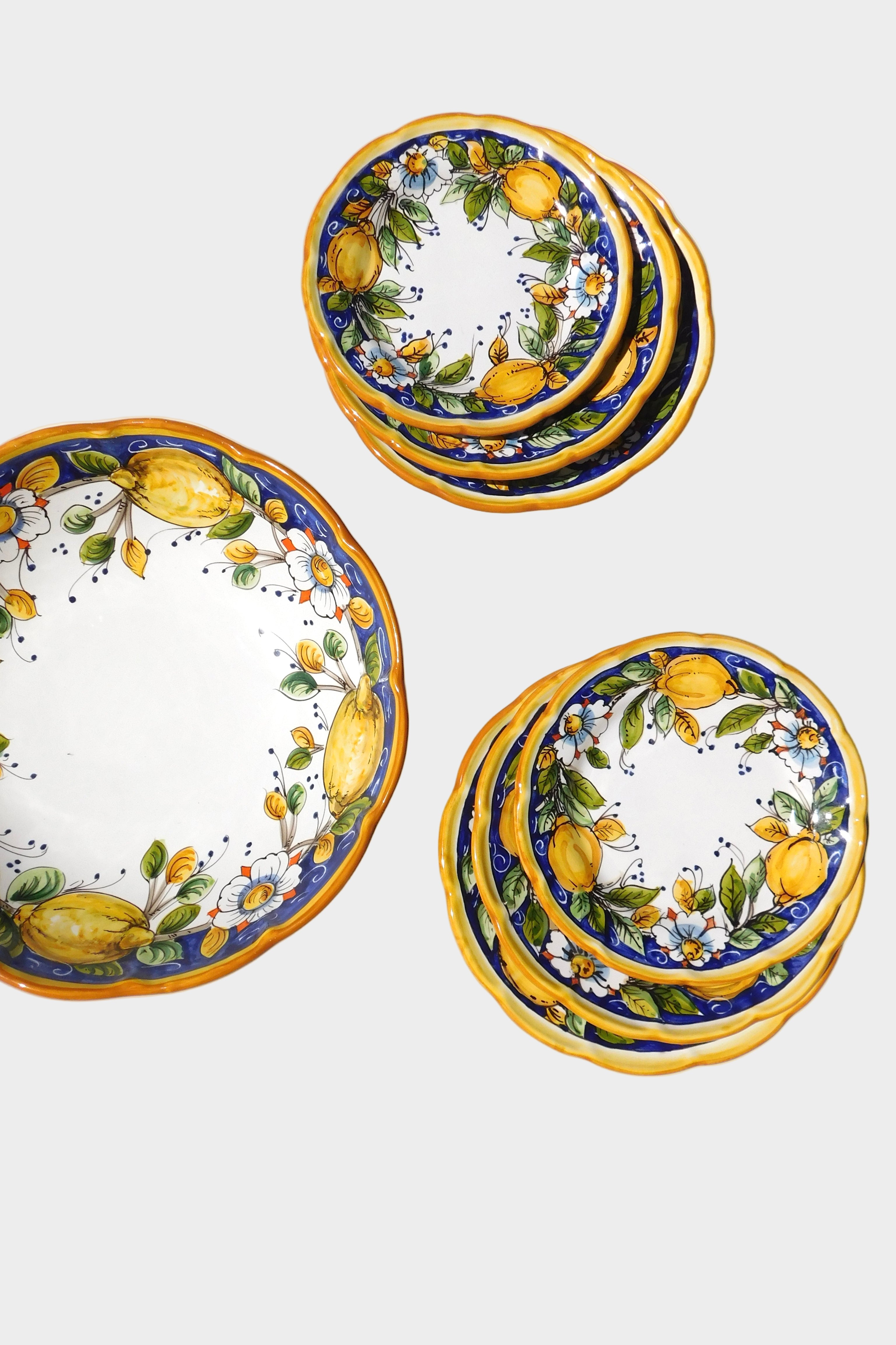 Lemon 7-Piece Plate Set