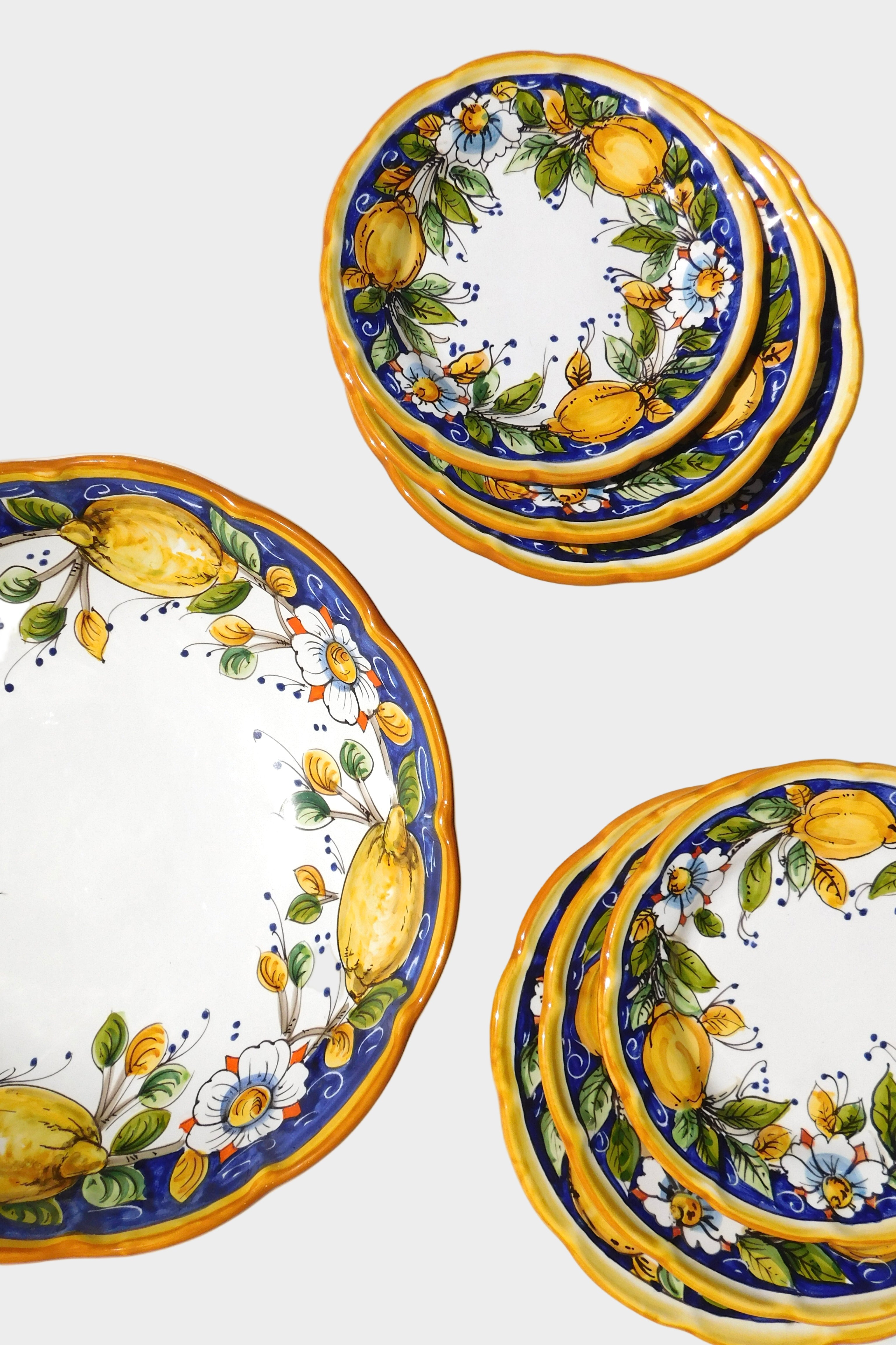 Lemon 7-Piece Plate Set