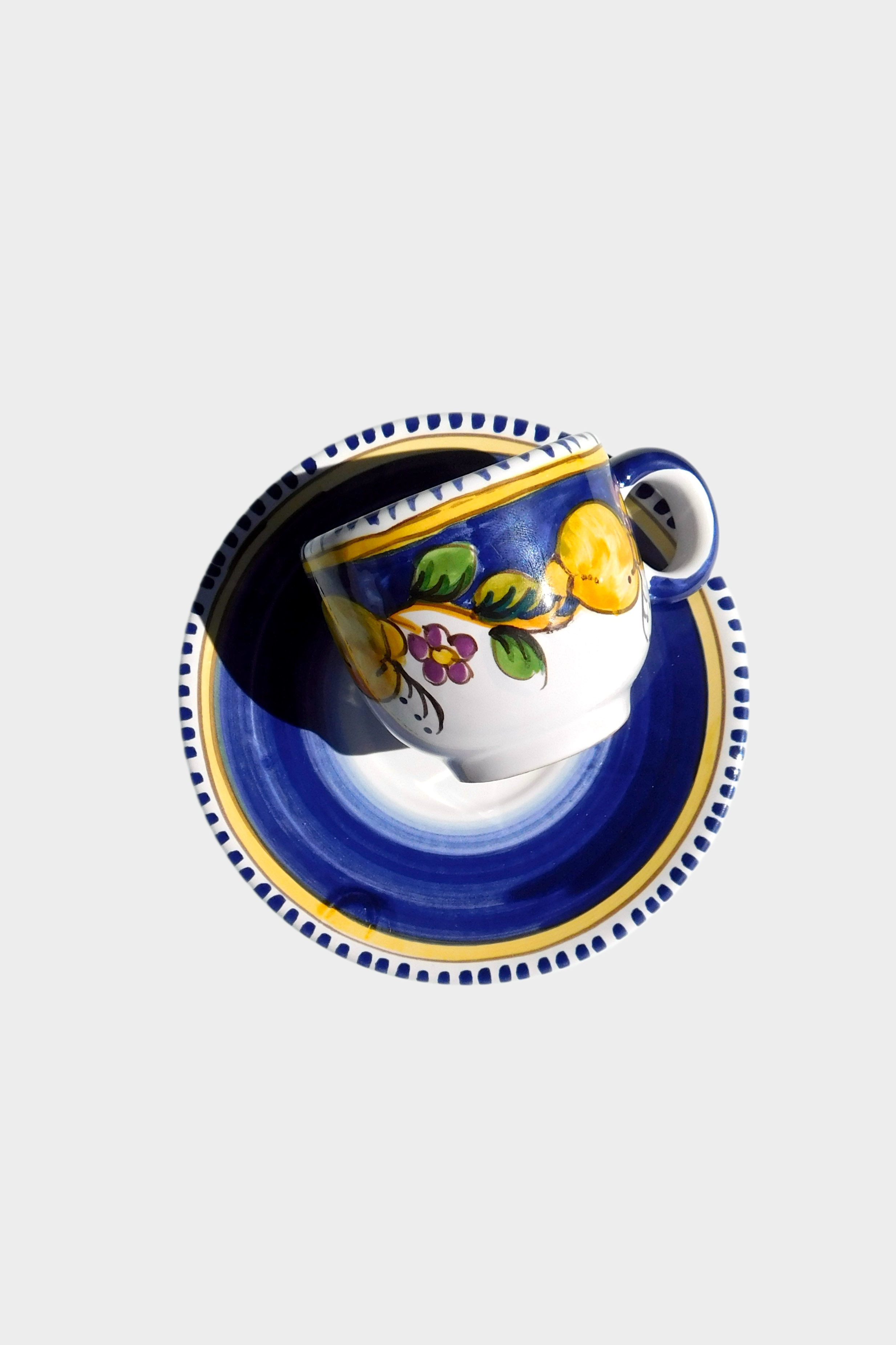 LEMON ESPRESSO CUP AND SAUCER