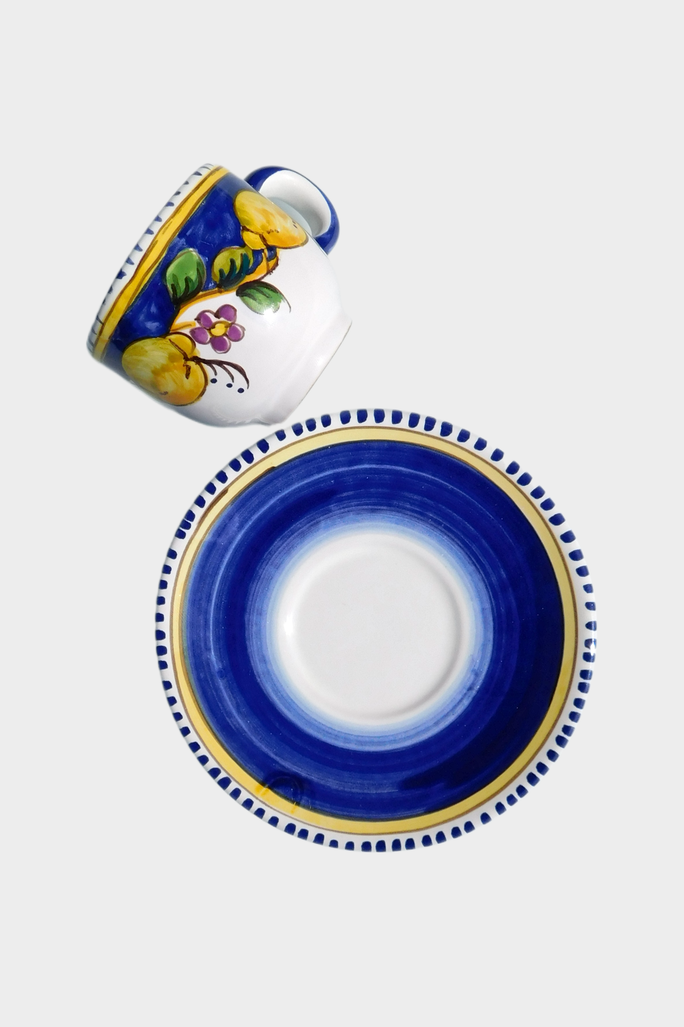 LEMON ESPRESSO CUP AND SAUCER