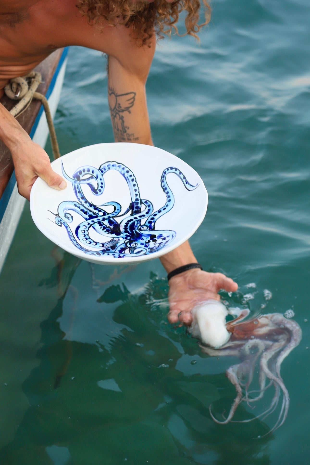 Octopus Large Salad Bowl