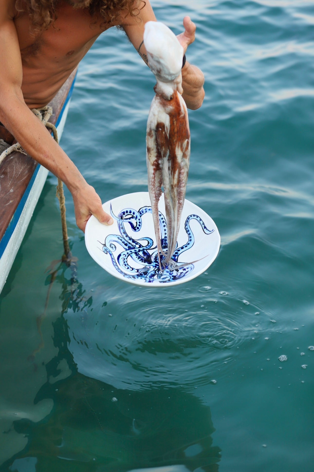 Octopus Large Salad Bowl